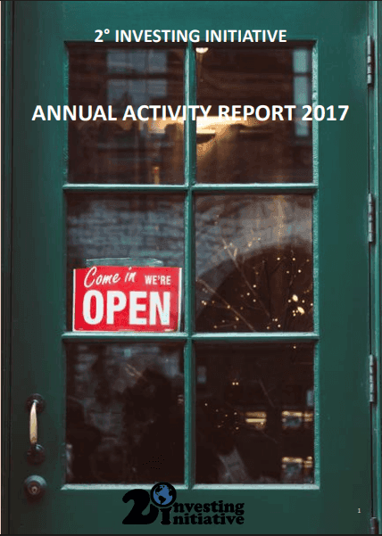 Image of the Annual Report 2017 - Sustainable Finance Observatory