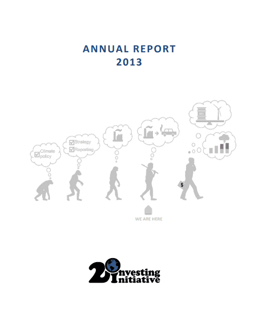 Image of the Annual Report 2013 - Sustainable Finance Observatory