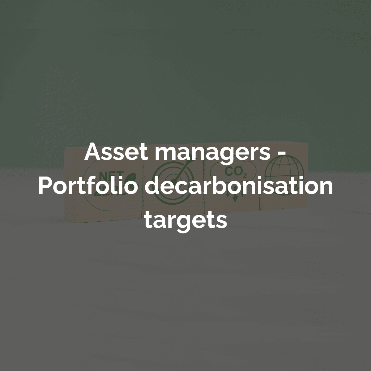 Asset managers – Portfolio decarbonization targets - Sustainable Finance Observatory Asset managers – Portfolio decarbonization targets